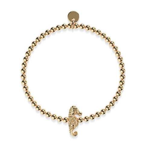 Récif | Or 18 carats | Bracelet à breloques hippocampe